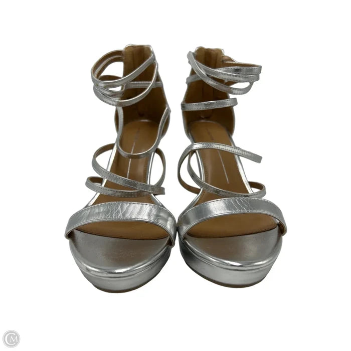 Shoes Heels Stiletto By Report In Silver, Size: 11