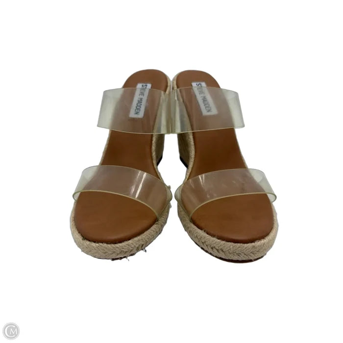 Shoes Heels Wedge By Steve Madden In Tan, Size: 7.5