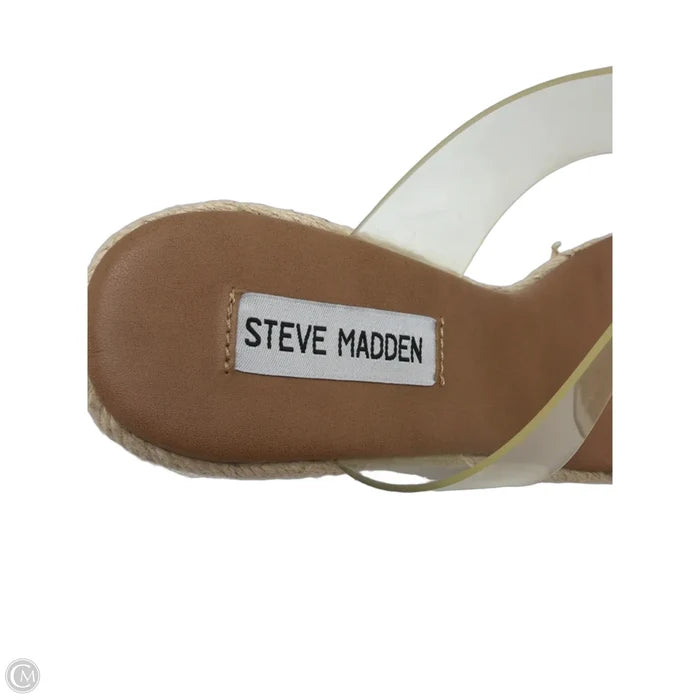 Shoes Heels Wedge By Steve Madden In Tan, Size: 7.5