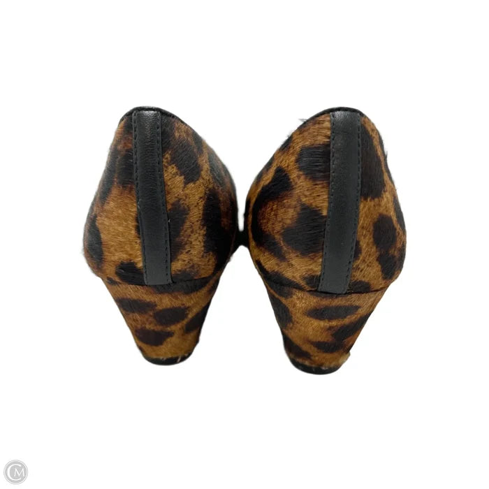 Shoes Heels Wedge By Talbots In Animal Print, Size: 10