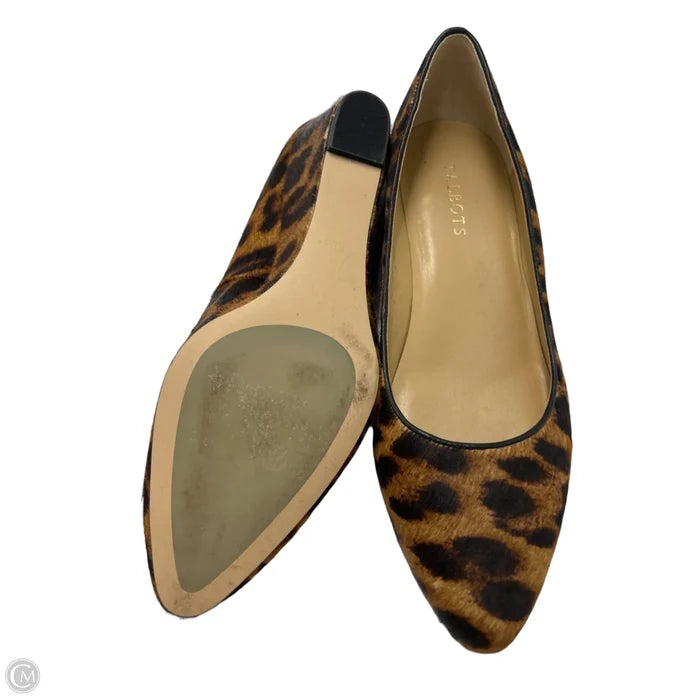 Shoes Heels Wedge By Talbots In Animal Print, Size: 10