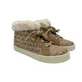 Shoes Sneakers By Michael Kors In Gold & Tan, Size: 5