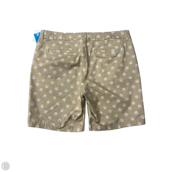 Shorts By J. Crew In Tan & White, Size: 14