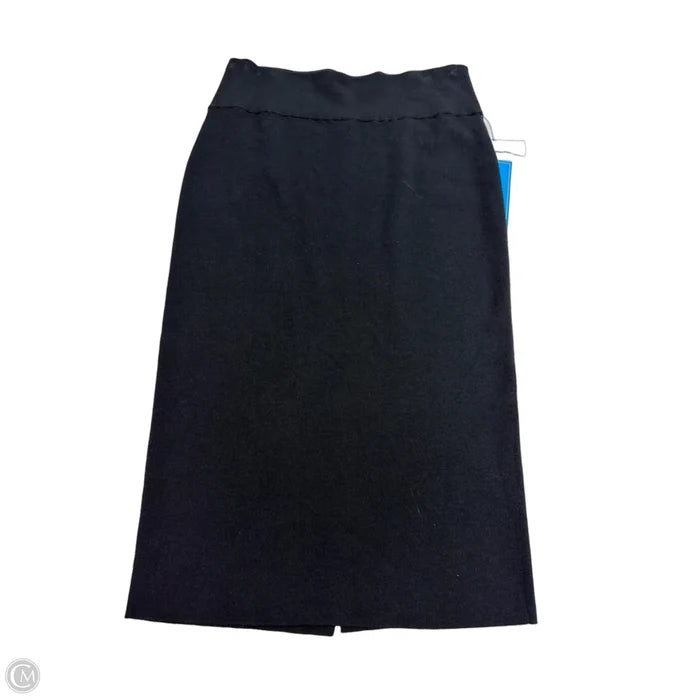 Skirt Midi By Eileen Fisher In Black, Size: L
