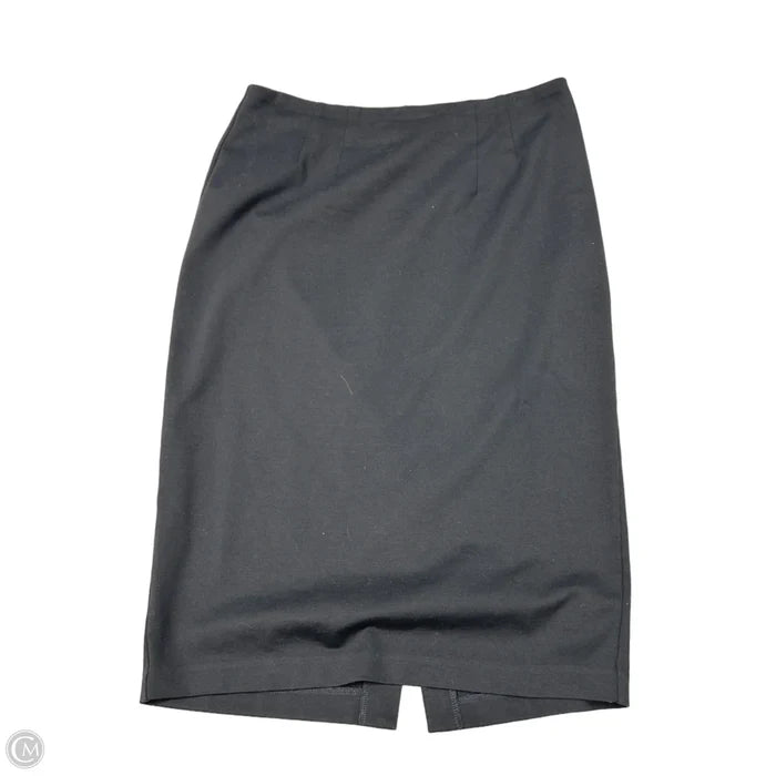Skirt Midi By Eileen Fisher In Black, Size: L