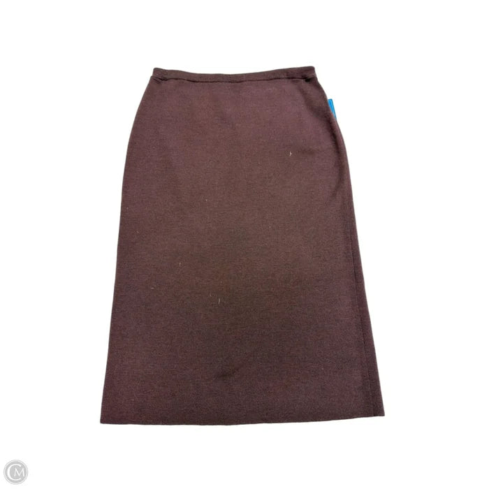 Skirt Midi By Eileen Fisher In Maroon, Size: Lp