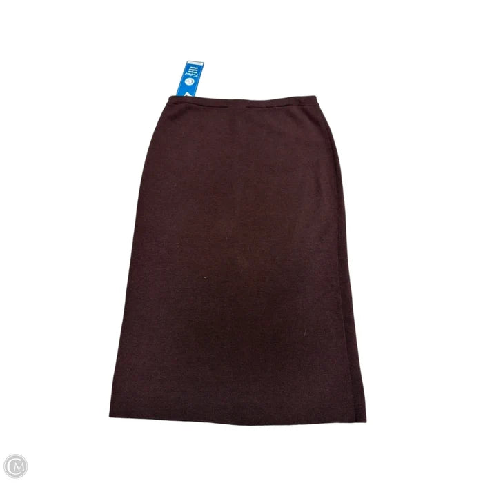 Skirt Midi By Eileen Fisher In Maroon, Size: Lp