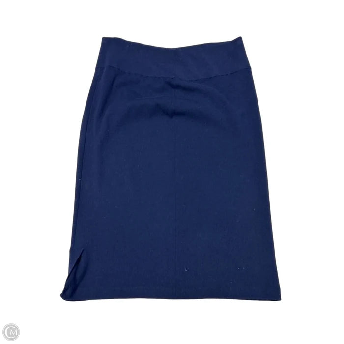 Skirt Midi By Eileen Fisher In Navy, Size: L