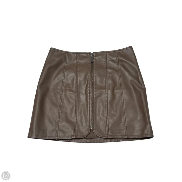 Skirt Mini & Short By Free People In Brown, Size: M