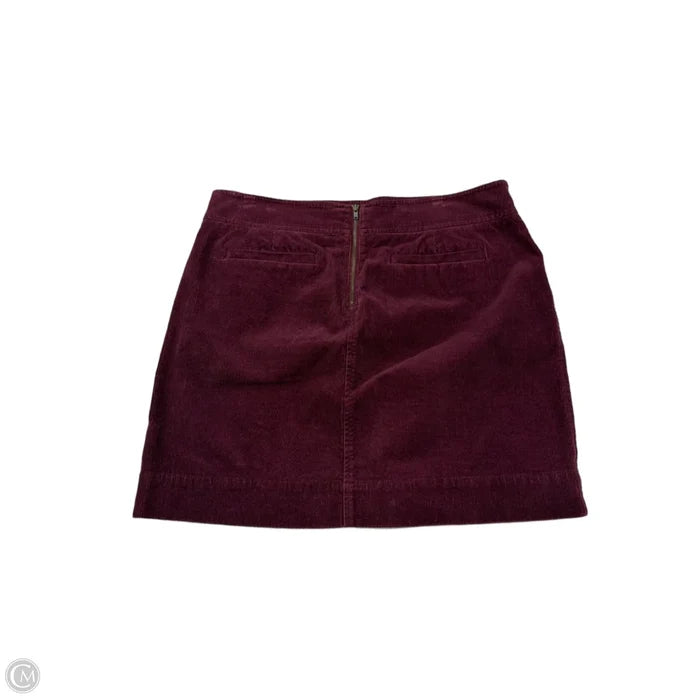 Skirt Mini & Short By Loft In Maroon, Size: 12p