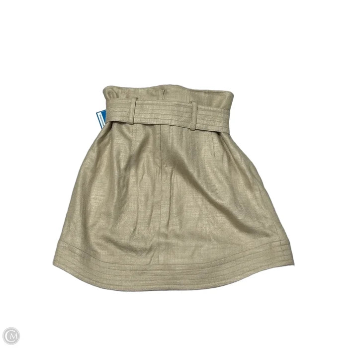 Skirt Mini & Short By Veronica Beard In Gold, Size: 0