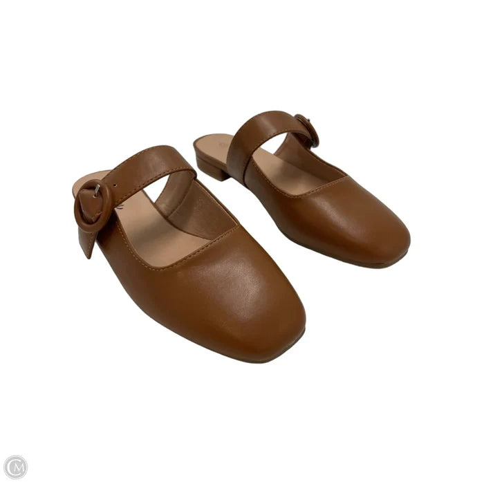 Slides / Flats By Trary In Brown, Size: 7