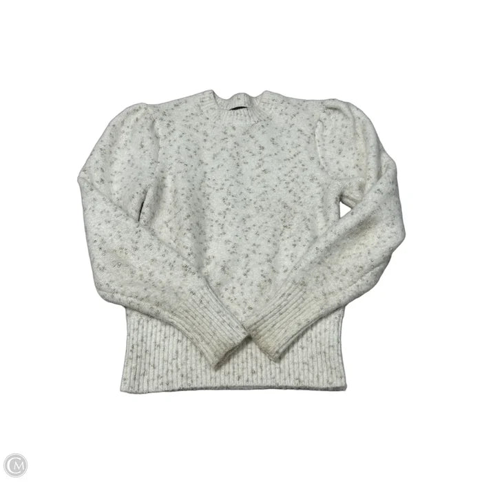 Sweater By Ann Taylor In Gold & White, Size: S