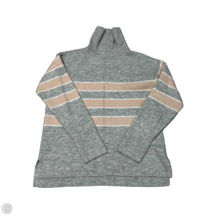 Sweater By Caslon In Grey & Pink, Size: M