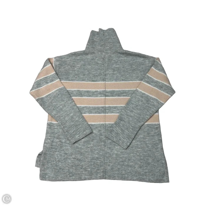 Sweater By Caslon In Grey & Pink, Size: M
