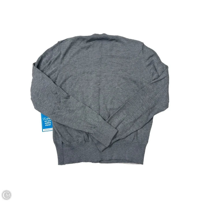 Sweater Cardigan By French Paris In Grey, Size: S
