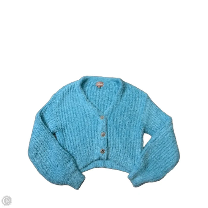 Sweater Cardigan By Mumu In Blue, Size: S
