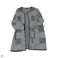Sweater Cardigan By Talbots In Black & White, Size: 3x