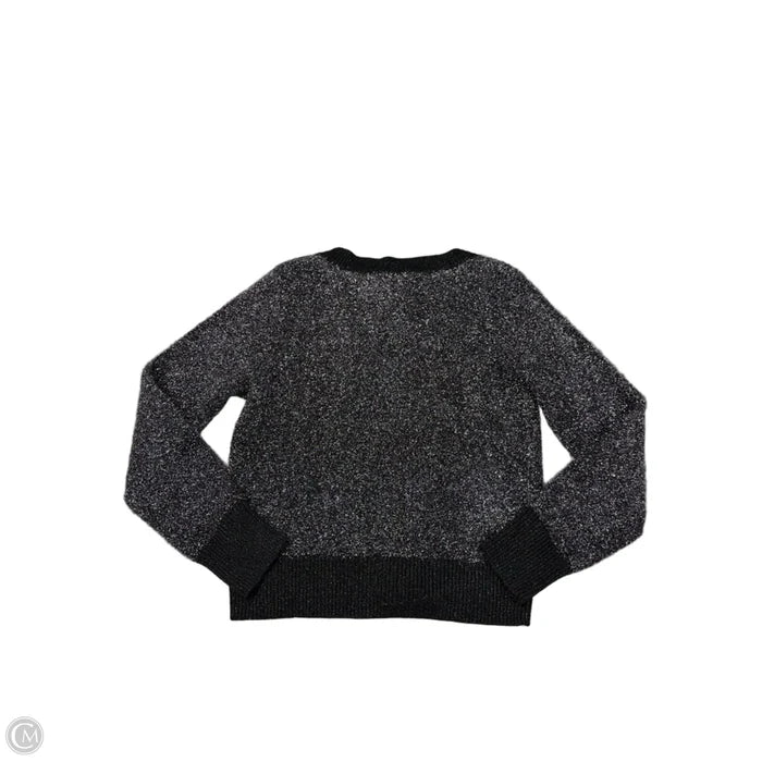 Sweater Cardigan Designer By Kate Spade In Silver, Size: M