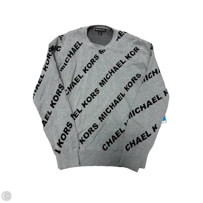 Sweater Designer By Michael Kors In Grey, Size: L
