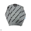 Sweater Designer By Michael Kors In Grey, Size: L