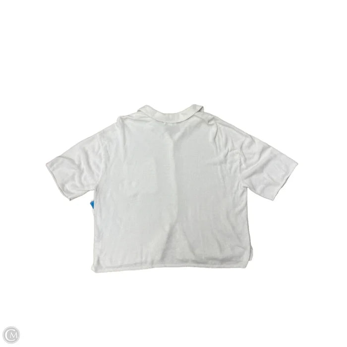 Sweater Short Sleeve By Barefoot Dreams In White, Size: Xl