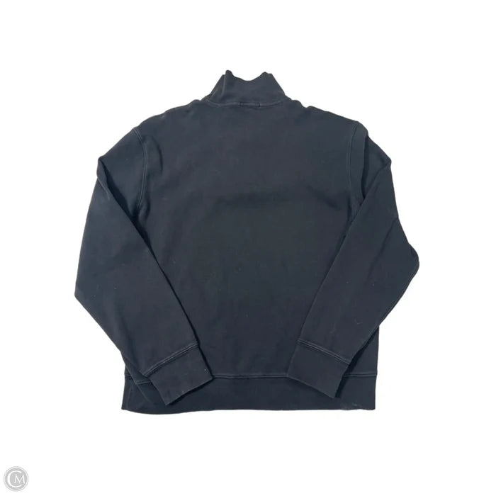 Sweatshirt 1/4 Zip Luxury Designer By Burberry In Black, Size: Xl