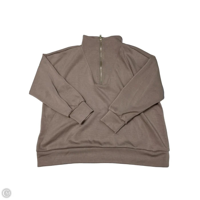 Sweatshirt Collar By Industry In Brown, Size: 1x