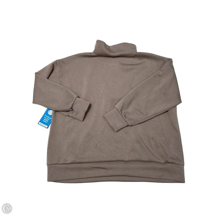 Sweatshirt Collar By Industry In Brown, Size: 1x