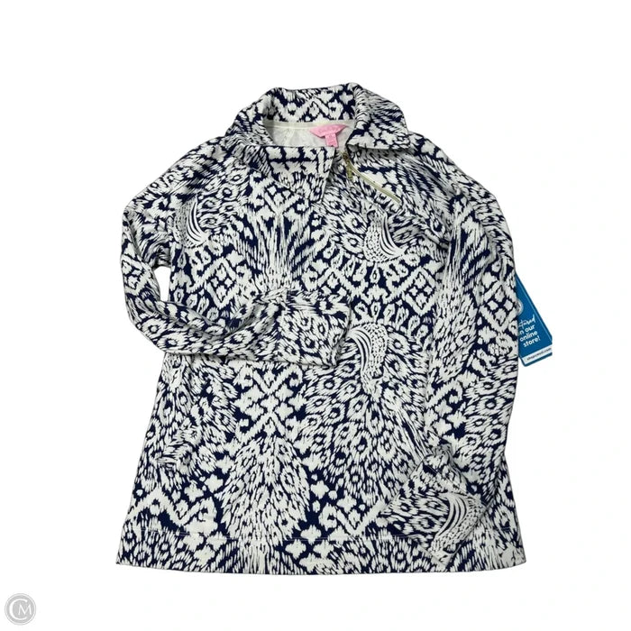 Sweatshirt Designer By Lilly Pulitzer In Blue & White, Size: Xs