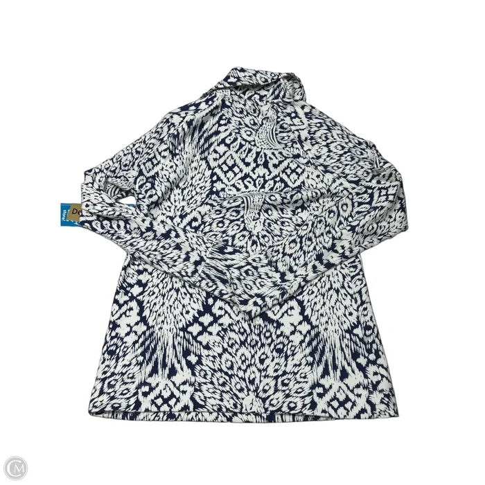 Sweatshirt Designer By Lilly Pulitzer In Blue & White, Size: Xs