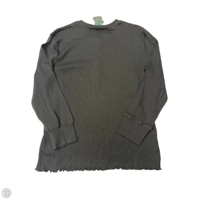 Top 3/4 Sleeve By Lauren By Ralph Lauren In Black, Size: L
