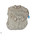 Top Long Sleeve By Anthropologie In Tan, Size: Mp