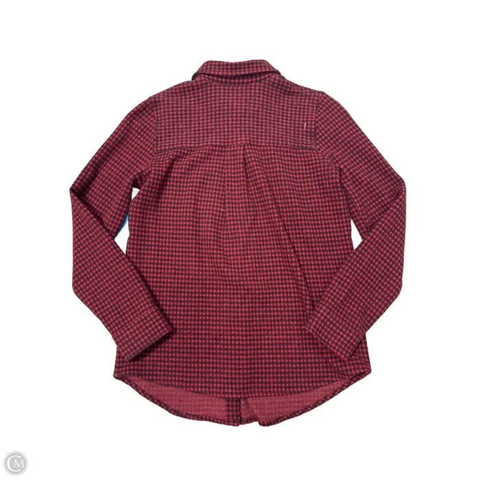 Top Long Sleeve By Faherty In Black & Red, Size: Xs