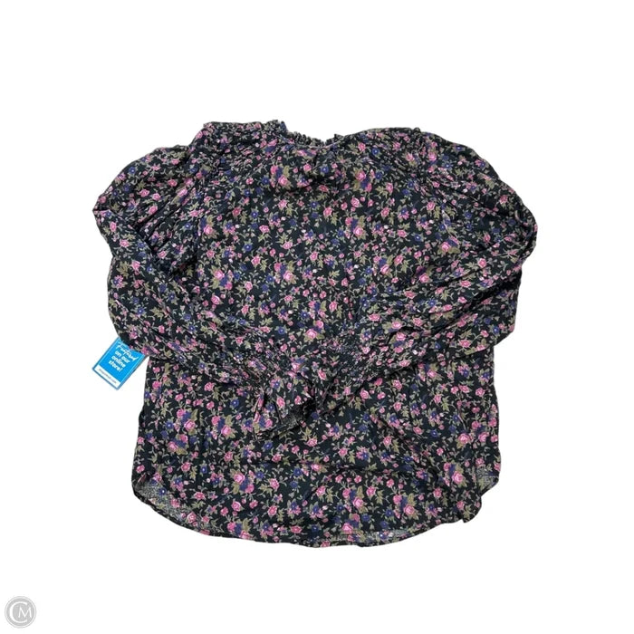 Top Long Sleeve By Free People In Floral Print, Size: M