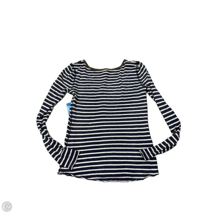 Top Long Sleeve By Free People In Striped Pattern, Size: Xs