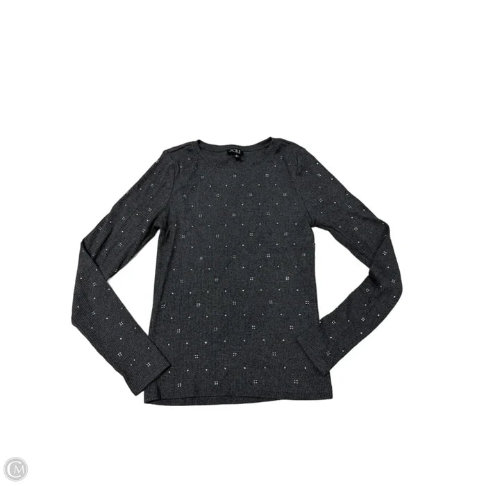 Top Long Sleeve By J. Crew In Grey, Size: M