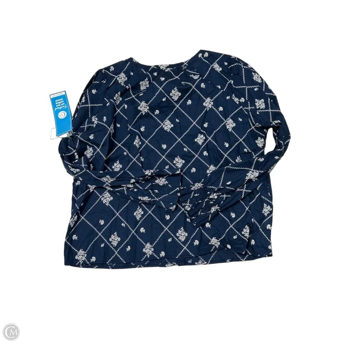 Top Long Sleeve By Loft In Blue, Size: Xl