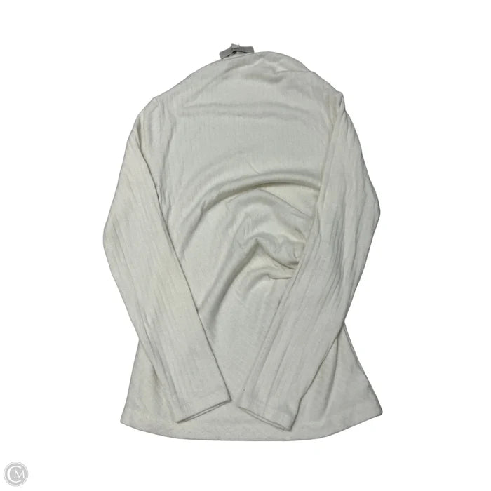Top Long Sleeve By Loft In Cream, Size: M