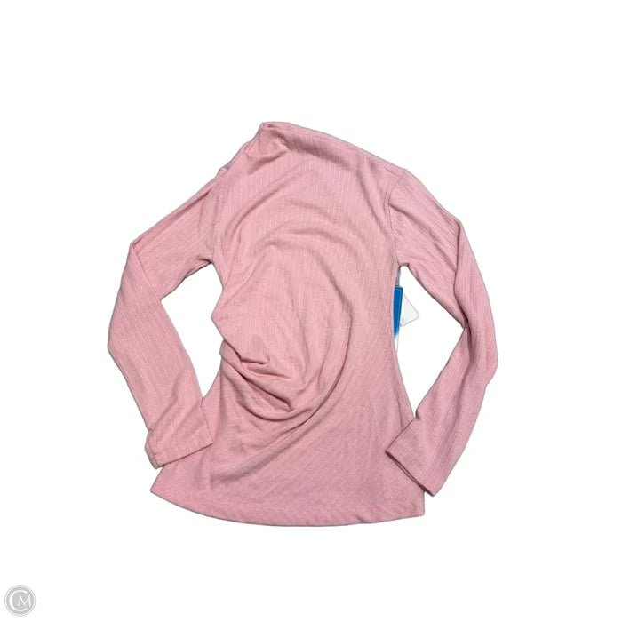 Top Long Sleeve By Loft In Pink, Size: M