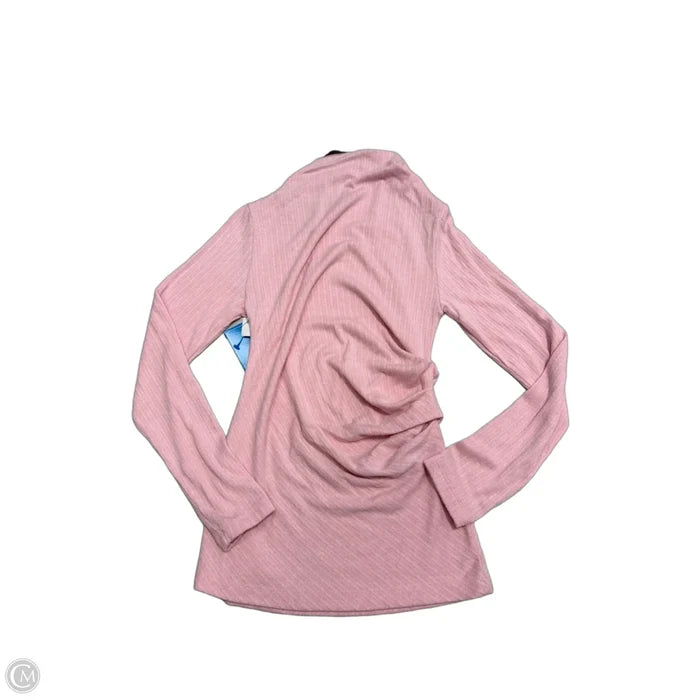 Top Long Sleeve By Loft In Pink, Size: M