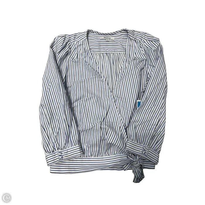 Top Long Sleeve By Madewell In Blue, Size: Xs