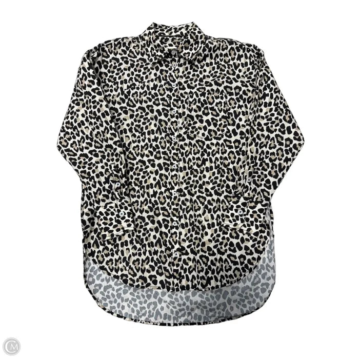 Top Long Sleeve By Maeve In Animal Print, Size: Xxs