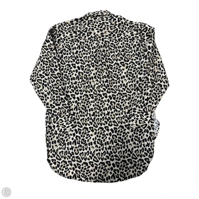 Top Long Sleeve By Maeve In Animal Print, Size: Xxs