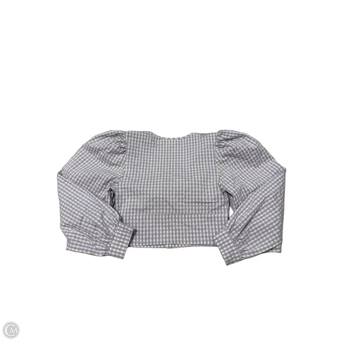 Top Long Sleeve By Maeve In Purple & White, Size: S