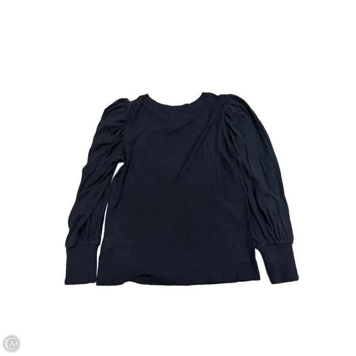 Top Long Sleeve By Nation In Black, Size: S