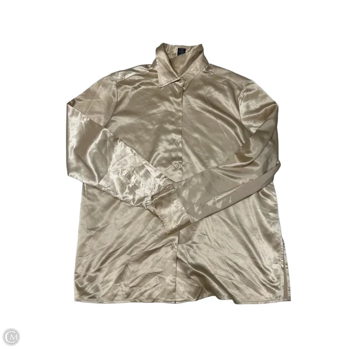 Top Long Sleeve By Rachel Zoe In Gold, Size: L
