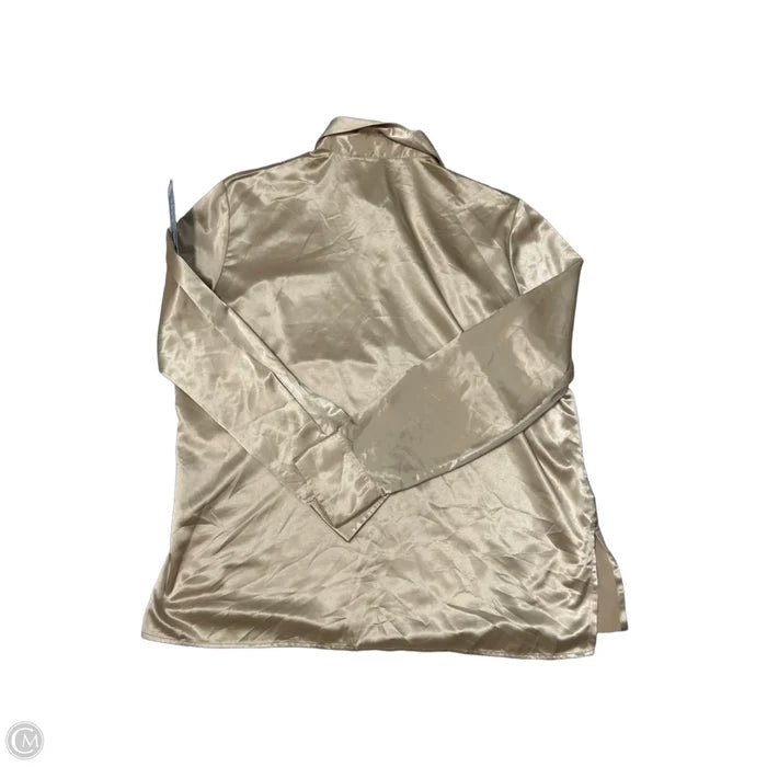 Top Long Sleeve By Rachel Zoe In Gold, Size: L
