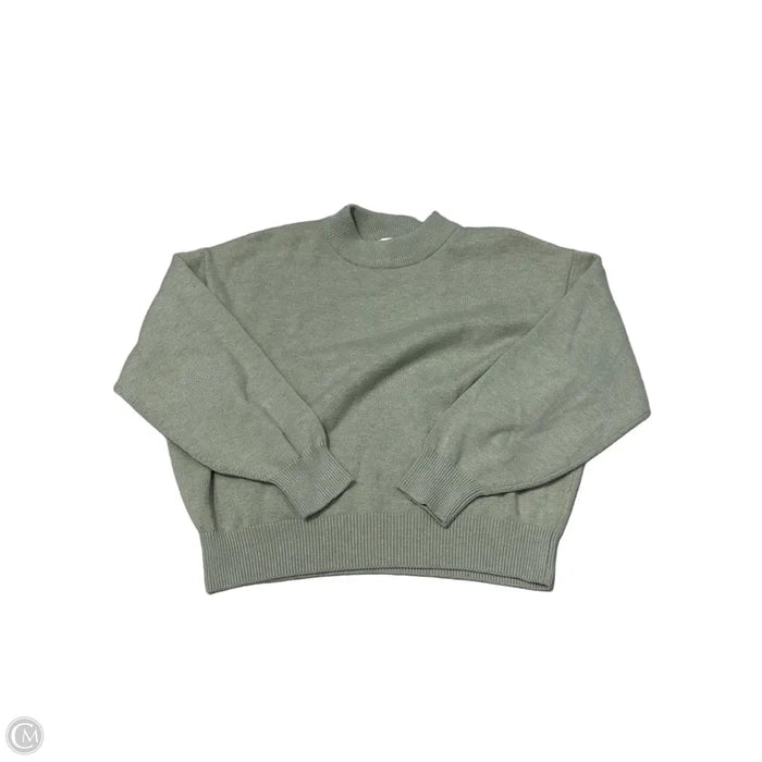 Top Long Sleeve By Top Moda In Green, Size: L