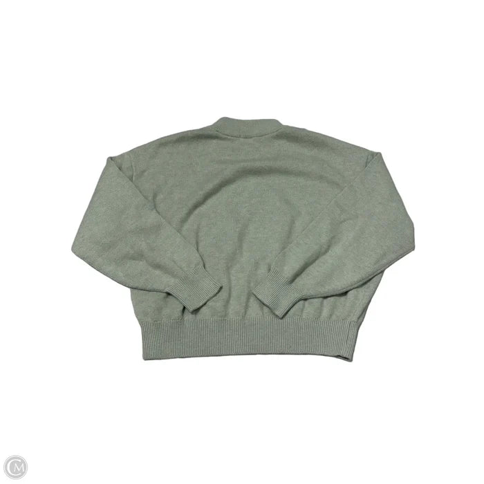 Top Long Sleeve By Top Moda In Green, Size: L